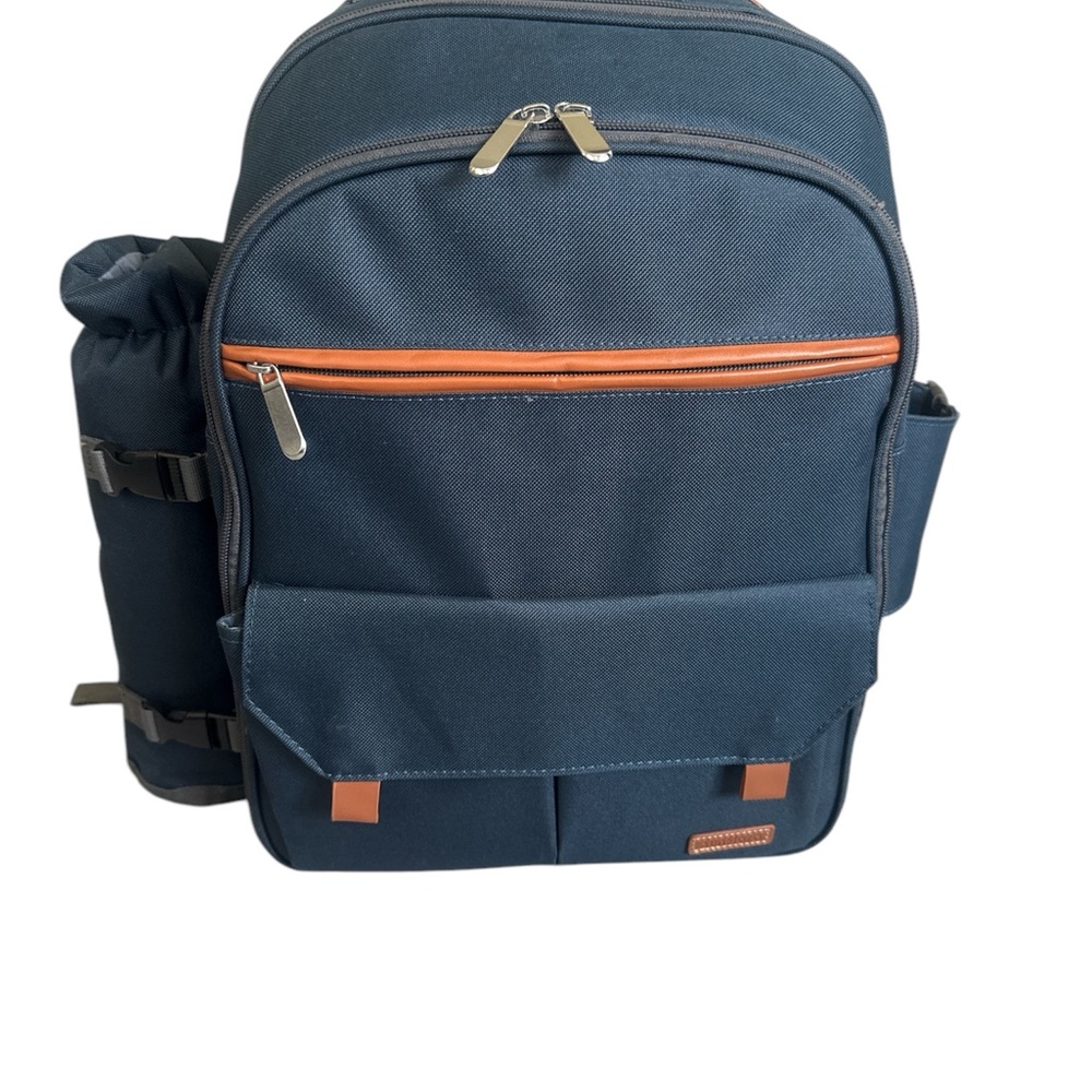 Sunflora Picnic Bagpack Set for 4 People in Navy Blue